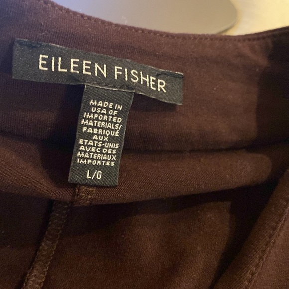 Eileen FisherV-Neck Brown Long Sleeve Soft Material Tunic - Picture 7 of 9